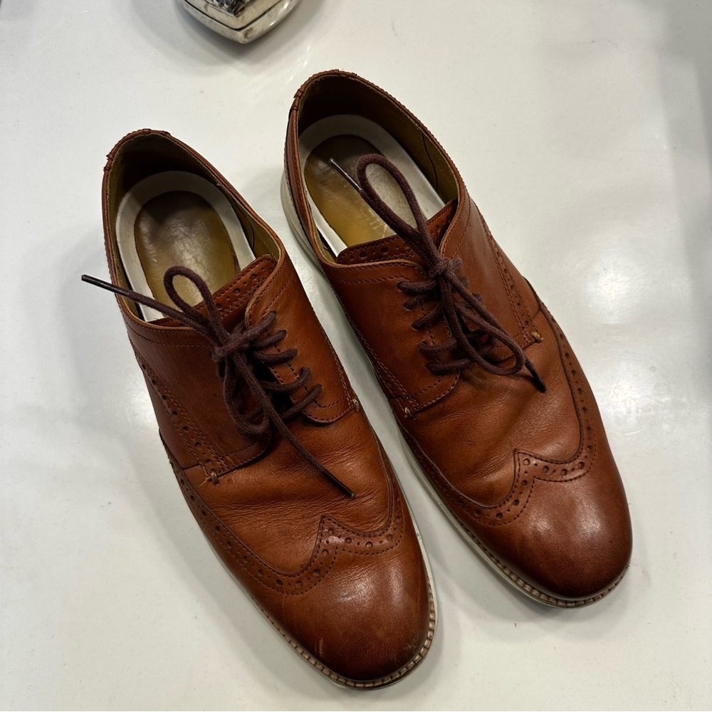 Cole Haan Brown Leather Men's Oxfords
